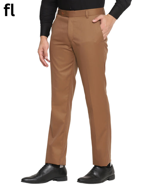Men's Formal Brown Premium Pant Suiting Stuff Export Quality